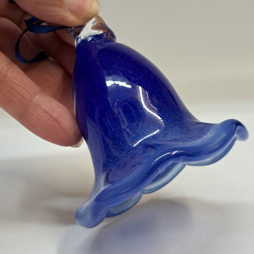 DB-903 Ornament, Bell Cobalt $37 at Hunter Wolff Gallery